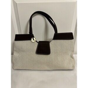 The Sak Brown And Ivory Knit Shoulder Bag EUC